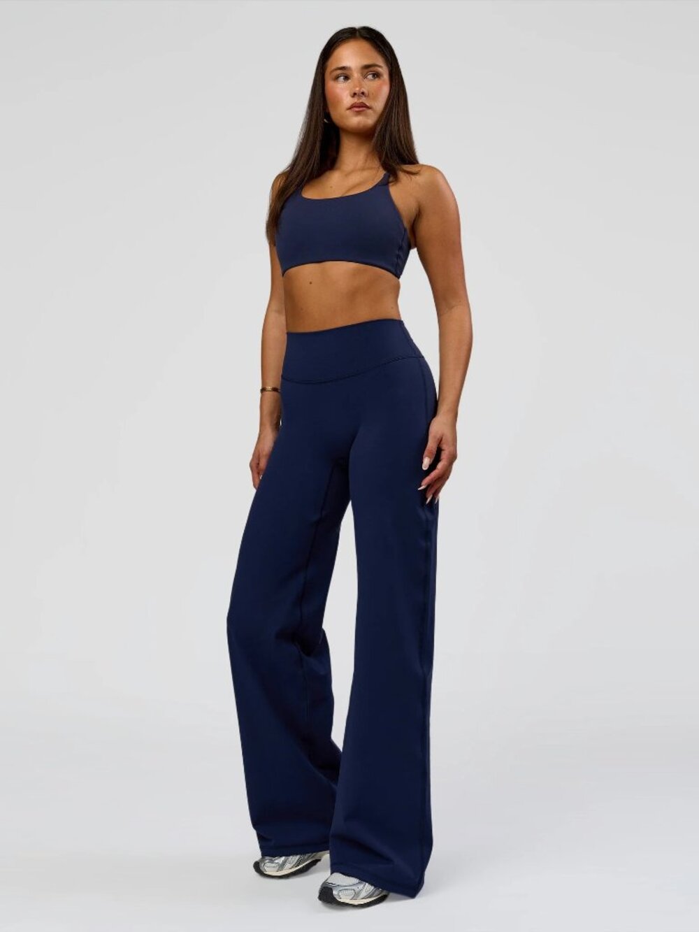 LSKD Fusion V-Contour High-Rise Pant in Future Navy, Size X-Small - Picture 3 of 12